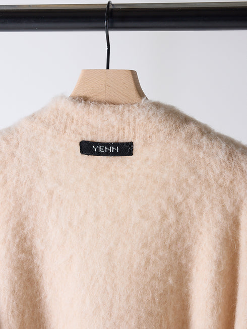 【 予約:11月中旬 】ALPACA MIX CARDIGAN /Y254-91122